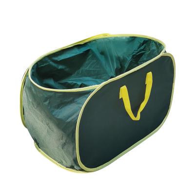 China Reusable Collapsible Yard Leaf Waste Bags Cleaning Collapsible Waste Garbage Waste Bags for sale