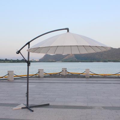 China Sun shade stainsteel patio umbrella cantilever sombrilla 24 costillas for sale