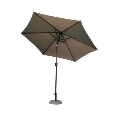 China Balinese 2.7m Outdoor Beach Weather Market Umbrella Heavy Duty Sunshade Tilt Rope Stand for sale