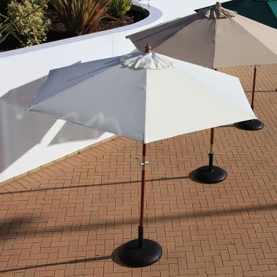 China Sun Shade Bali Outdoor Vintage 2.5m Wooden Patio Beach Umbrella Parasols Garden for sale