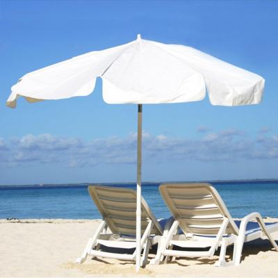 China Custom outdoor playa beach umbrella wood Sun shade sombrilla beach parasol for sale