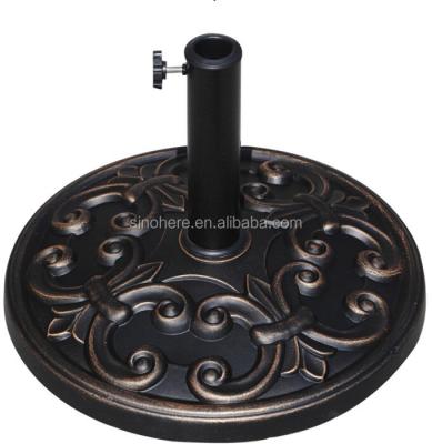 China Modern Garden 12KGS Resin Umbrella Stand for sale