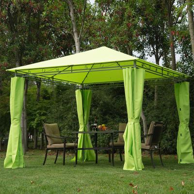 China Weather Resistant Outdoor Waterproof Green Metal Garden Gazebo Gazibo Gazebo 3 x 3 for sale