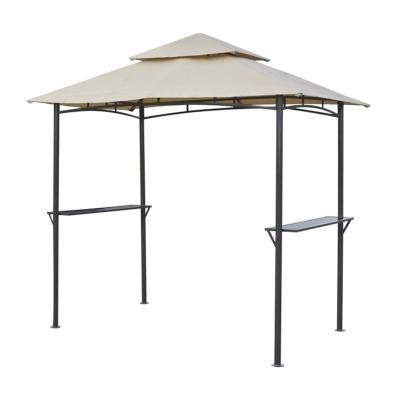 China Outdoor Weather Resistant Cheap Folding Garden BBQ Food Backyard Gazebo 2.4x2.3m for sale