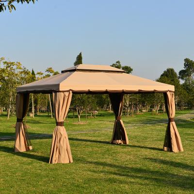 China Weather Resistant Garden Polyester Patio Gazebos 3x4 Aluminum Heavy Duty Construction for sale