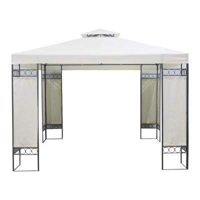 China Weather Resistant White Chinese Modern Gazebo Tent Outdoor Foldable 3x3 Metal for sale