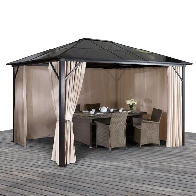 China Winter Outdoor Weather Resistant Outdoor Patio Hardtop Modern Home Gazebo Waterproof for sale