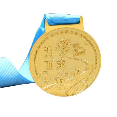 China Custom high quality Europe marathon sport medals and trophies for sale