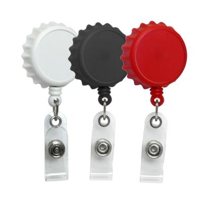 China Promotional Promotion Gift Custom Design Retractable Badge Custom Logo 32MM Round Pull Reel for sale