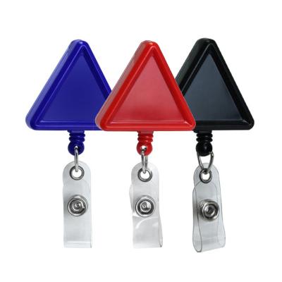 China Promotion Gift Hot Selling Plastic Triangle ID Badge Reel for sale