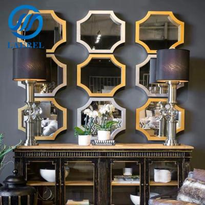 China Modern design minimalist frame decorative wall mirror for living room for sale