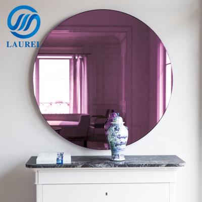 China 5mm 4mm Colored Mirror Wall Decorative Vanity Contemporary Aluminum Mirror Glass for sale