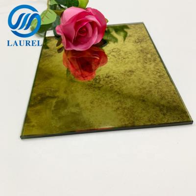 China Hotel bathroom home decoration decorative antique beveled mirror tiles antique mirror wall tile for sale