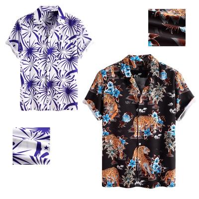 China Wholesale Urban Print Hawaiian Classic Shirts World Series 100% Polyester Summer EU Size Tuxedo Shirts Checkout Casual Shirt For Men for sale