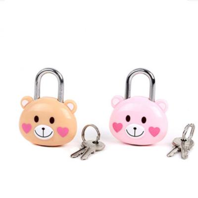 China [Factory Direct Sales] High Quality Student Cute Bear Lock Mini Luggage Padlock Cywj Creative Metal Cartoon Lock 202106111 for sale