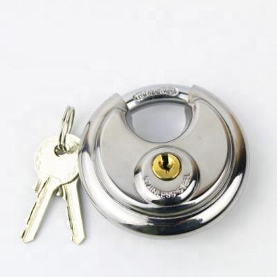 China Round stainless steel iron lock warehouse door padlock tool box security disc locks [canyu lock] 70MM can do the same key for sale