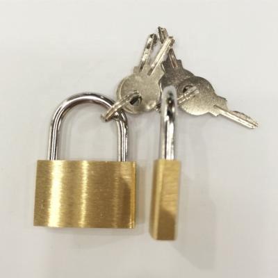 China canyu factory padlock 30mm brass padlocks with 3 keys bag luggage locks 30mm cupboard locks for sale