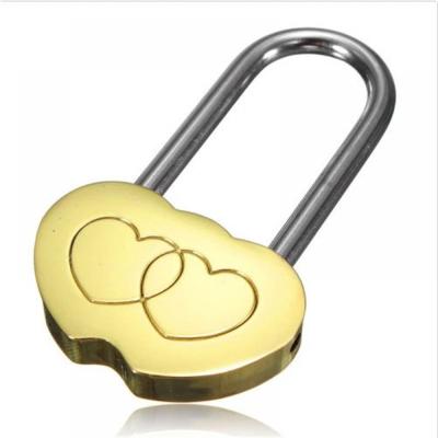 China Hot Sale Love Lock Padlock Love Lock Engraved Double Heart Valentines Day Anniversary Gift Couples Christmas Gift Without Key Cywj40 for sale