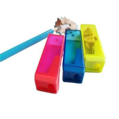 China Promotional Kid's Pencil Sharpeners Gift 4 Colors Plastic Promotional Pencil Sharpener Kid's Pencil Sharpeners for sale