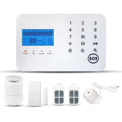 China Best PSTN Network Head Office Shop GSM Wireless Home Security Alarms System Dual with Touchpad and LCD for sale