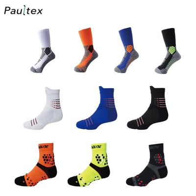 China Breathable Medical Sports Cushioned Long Ankle Athletic Compression Socks for sale