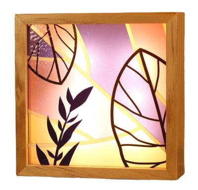 China Customized Indoor Outdoor Wooden LED Light Box For Your Home Today for sale