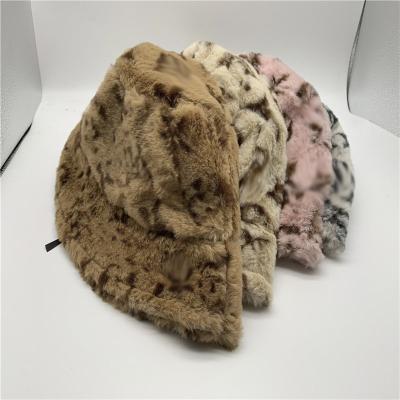 China Wholesale Casual Fashionable Winter Travel Warm Faux Fur Bucket Hat Unisex For Adult Women Men for sale