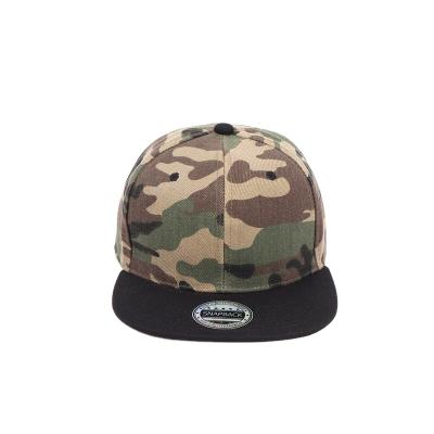 China New Arrival COMMON Fashionable Camouflage Brim Trucker Hat Flat Hip Hop Snapback Baseball Hats for sale