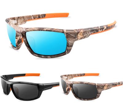 China Hot Sale Environmentally Friendly Custom Logo Outdoor Sport Polarized Cycling Sunglasses Fishing Camouflage Sporty Glasses For Men for sale