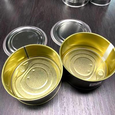 China Hot Sale 3 Pcs Pet Food Tin Can , Nuts Tin Cans With Easy Open Lid for sale