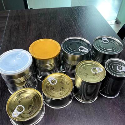 China Food Factory Price 3 Pcs Tin Can For Pet , Nuts Tin Cans With Easy Open Lid for sale