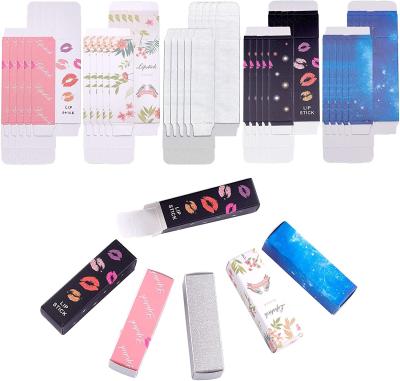 China Custom Logo Full Colors Lipstick Paper Materials Box Glitter Recycled Cosmetic Kit Cosmetic Lip Gloss Boxes Holographic Packaging for sale