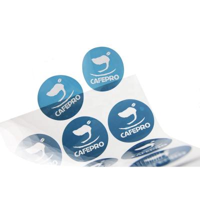 China OEM Waterproof Round Transparent Sticker for sale