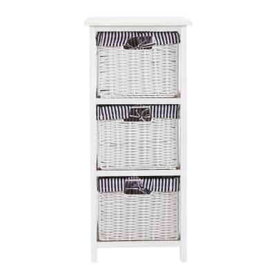 China Adjustable (Other) For Living Room And Bedroom Storage Shelving Rack Modern Bedroom Chest Of Drawers White Wicker for sale