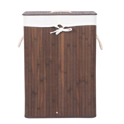 China Wholesale Customized Minimalist For Natural Brown Gray Gray Fabric Cool Laundry Basket Laundry Storage Basket With Cotton Rope Handle for sale