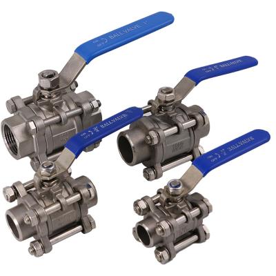 China Building Material Shops NFPC 3pc Set Of Welding Ball Valve With Handle Ball Valve for sale