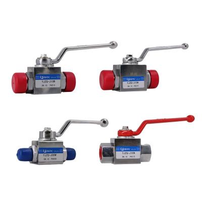 China Building Material Stores NFPC YJZQ Hydraulic Male Or Female 2 Way Carbon Steel Threaded High Pressure Ball Valve for sale