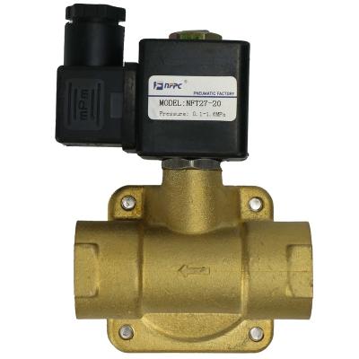 China Material of Construction Shop NFPC 2/2 Way Piston Pneumatic Control Valve With Brass Body NFT27-20 for sale