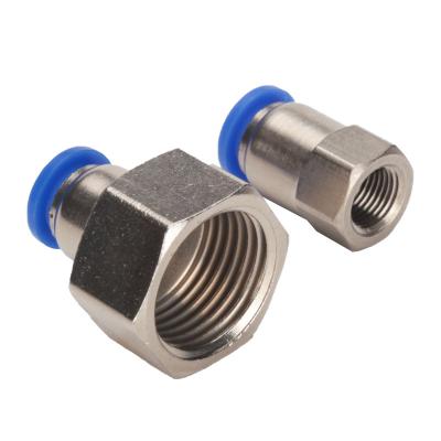 China Hotels PCF Male Straight Tube Fittings Air Hose Connector One Touch Quick Connecting Flattening Fittings for sale