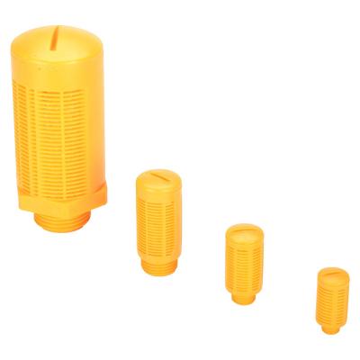 China Hotels SU Type Plastic Pneumatic Muffler Exhaust Pneumatic Airline Flow Control Muffler Orange G1/4 5pcs for sale