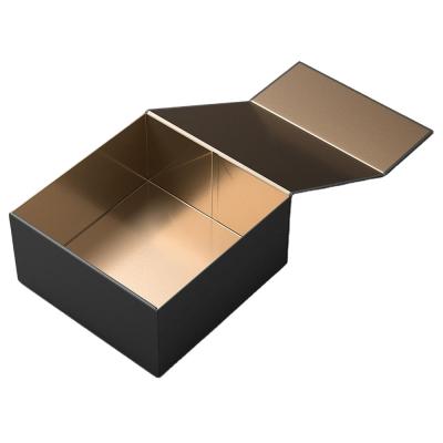 China Custom Recycled Materials Boxes Printing Luxury Magnet Cardboard Box Packaging Lid Foldable Magnetic Paper Box For Gift for sale