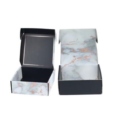 China Recycled White Printed Materials Custom Corrugated Cardboard Paper Packaging Small Mailing Mailing Box For Cosmetic for sale