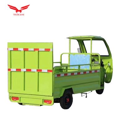 China Water Tebasi New Energy Sanitation Three Wheel Garbage Truck Four Bucket Sanitation Truck for sale