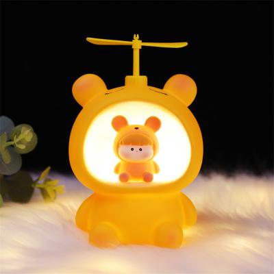 China Creative New Year's Gift Manufacturers New Small Bear Cafe Night Light Creative Children's Student Desk Decoration Gift for sale