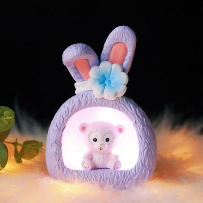 China Creative New Star Rabbit Bebe Fox Series Rabbit Bear Star Night Light Girl National Creative Big-eared Gift for sale