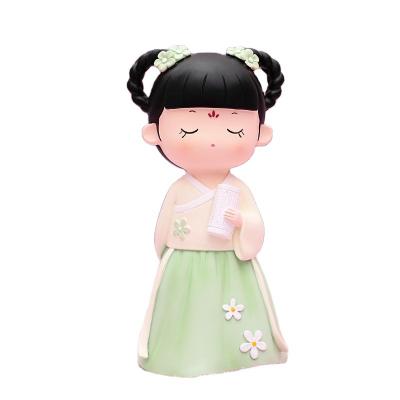 China Europe style person character decoration Hanfu girl gift lovely doll antique creative Tang Xiaohuan small creative ornaments for sale