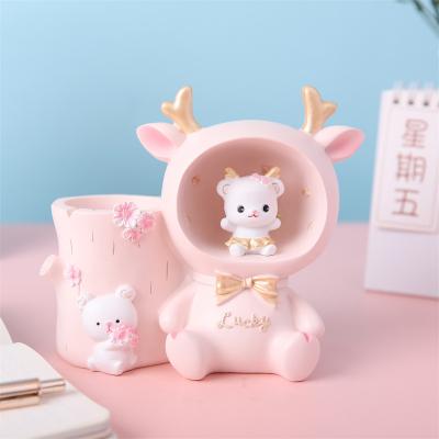 China Other Manufacturer's New Light Bella Rabbit Pen Holder Star Multifunctional Pen Holder Student Gift Desktop Orname Makeup Storage for sale