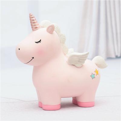 China National office home decoration piggy bank capacity unicorn piggy bank imagination decoration office birthday gift can be stored or not for sale