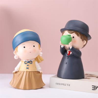 China Earth Son World World Artist Piggy Bank Can Deposit And Withdraw Storage Coin Capacity Piggy Bank Desktop Gift for sale