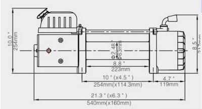 China 12V Electric Reliable Winch CE offered for sale